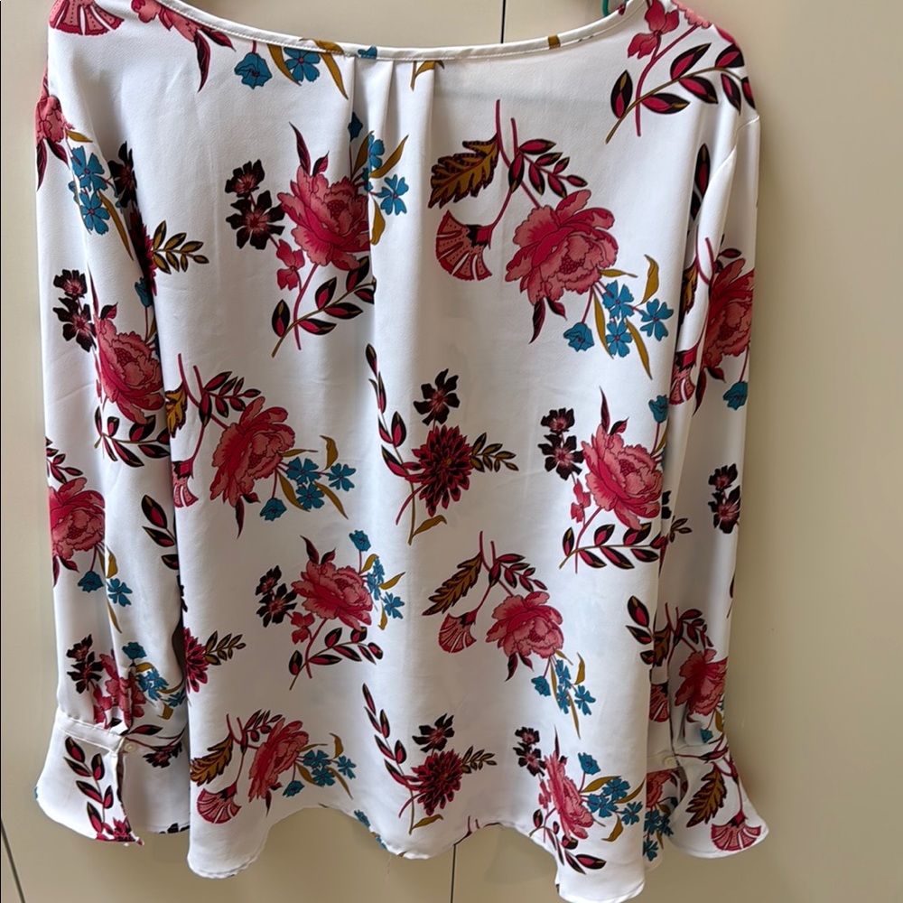 LOFT Floral Print Women's Top - XL - Picture 6 of 7